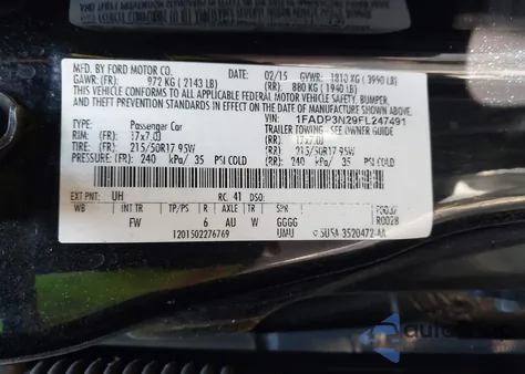 2015 Ford Focus Titanium from USA, damaged, VIN 1FADP3N29FL247491